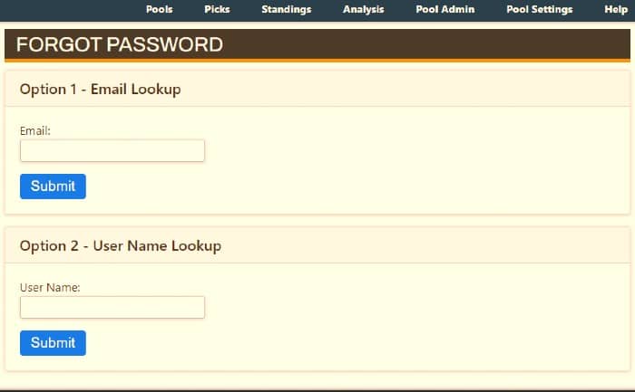 Office-Football-Pool-Reset-Password